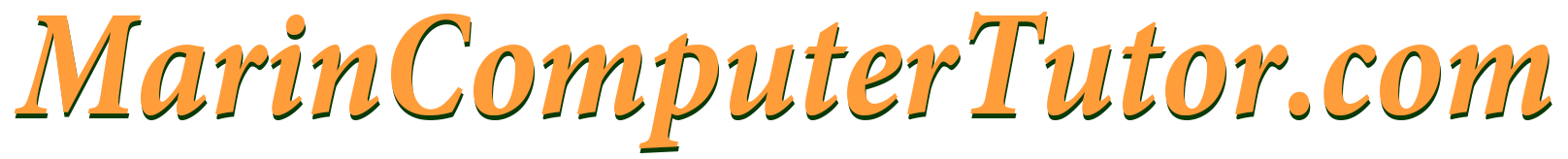 Marin Computer Tutor  logo